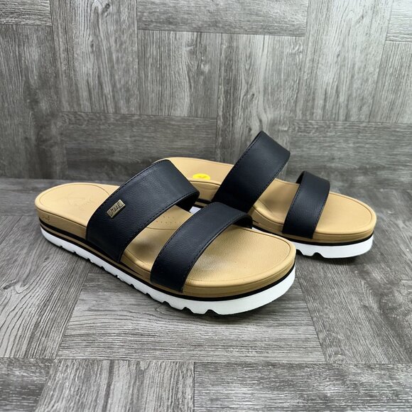 REEF Horizon Hi Women's size 10 Black Sandals - Picture 5 of 7